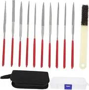 WHAMVOX 10pcs Diamond Needle File Set Steel Rasp for Shaping for Deburring and Polishing Tile Ceramics and More Durable and Precision Tools