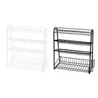 4 Tier Spice Rack Seasoning Rack Cabinet Storage Shelves Kitchen Cabinet Shelf