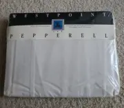 NEW VINTAGE WESTPOINT PEPPERELL FULL FITTED SHEET EGGSHELL SOLID 18O THREAD