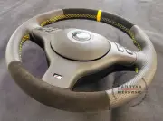 Bmw E46 M3 Steering Wheel Mtech Yellow Alcantara SUEDE Bmw E39 M5 M Technic (for: BMW)