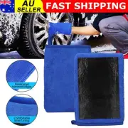 2pcs Magic Clay Mitt Glove Polish Clay Bar Detailing Glove Microfiber Car Wash