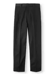 George Pants Boys Size 6 Black School Uniforms Flat Front --K9--