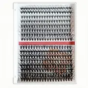 Lash Clusters 9-16mm LASH Individual Lashes,Clusters False Eyelash 30D 40D 50DLash Clusters Extensions Individual Lashes Cluster DIY Eyelash Extensions at Home (30D+40D-9-16mm, 320Clusters)