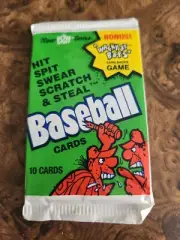NEW SEALED Confex Hit Spit Swear Scratch & Steal Goof Baseball Cards 1991