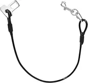Dog Car Seat Belt Restraint | Coated Steel No- Dog Car Seatbelt Safety Restraint | Vehicle Dog Accessories with Heavy Duty Carabiner for Teething Puppies