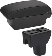 Car Console Double Storage Box Car Armrest Box Protector Center Console for Suzuki for Ignis 2011-2019 Interior Dedicated Retrofit Accessories(Type D)