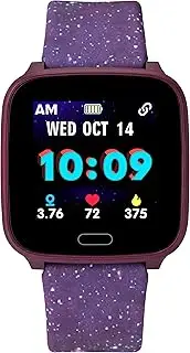 Timex Girl's iConnect Kids Active Quartz Smart Watch Purple Galaxy Digital Display,TW5M40800