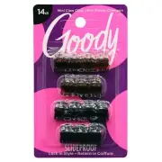 Goody Classics Mini Claw Clips - 42-Pack, Assorted Colors - For All Hair Types -