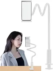Bed Phone Stand, Cell Phone Holder for Bed, Phone Mount for Cooking Neck, Adjustable Head Clip with 360 Degree Rotation and Non Slip for Navigation in