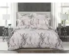Marble White Quilt/Doona/Duvet Cover Set (Double/Queen/King Super King Size B...