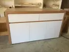 THB-023 Tassie Oak & High Gloss Polyurethane Buffet Sideboard