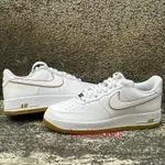 實拍  NIKE AIR FORCE 1 LOW WHITE 白銅 金黃滾邊 AF1 男鞋 DV0788-104