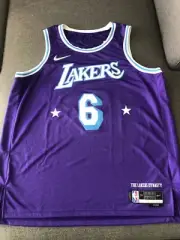 NIKE NBA AUTHENTIC SWINGMAN JSY - LEBRON JAMES LAKERS - SIZE XXL MENS 56 - BNWT