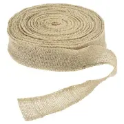 Burlap Ribbon, 1.6 Inch Wide Natural Jute Fabric Ribbon, 11 Yards