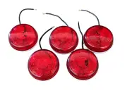 5 Peterson PM M104R Trailer Red Round Clearance Light PM100-15 12V Volt