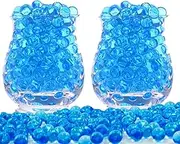 60,000 pcs Water Gel Beads Non-Toxic Rainbow Mix - Growing Balls Kit for Vases, Plants, Wedding and Home Decoration (Blue)