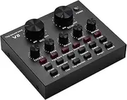 External o Mixing Sound Card USB o Interface with Multiple Sound Effects Built-in Rechargeable Battery for Singing Shouting Live Streaming Chating Music Recording Multicolor47 Without BT