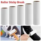 Lint Roller Brush Tearable Brush Head Sticky Dust Paper Home