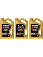 3 x Nulon Apex+ 5W-40 Performance Engine Oil 5L Full Synthetic APX5W40-5