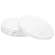 4pcs Cake Boards, 8 Inch Round Cake Drum Circle Cake Base White