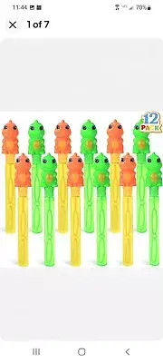 12 DINOSAUR BUBBLE WANDS , JOYIN BUBBLE WANDS 10898