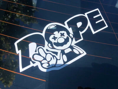 DOPE MARIO LUIGI Car Sticker Jdm Drift Turbo window fits toyota nissan skyine