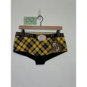 Torrid NWT size 00 00x boyshort yellow hufflepuff logo band Harry Potter