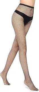 [Generic] Rhinestone Fishnets Tights High Waist Sparkly Fishnet Stockings Hollow Out Patterned Pantyhose