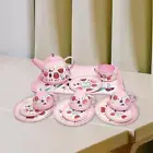 Kids Tea Set for Little Girls Teapot Cups Tray Afternoon Tea Playset