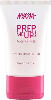 Nykaa Cosmetics Prep Me Up Face Primer, 1 oz - Makeup Primer for Smooth, Poreless Finish - Enriched with Vitamin E - Non-Greasy, Lightweight Formula