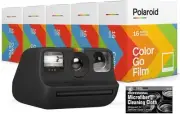 Polaroid Originals Bundle Go Instant Camera Black with 5 Packs (80 Prints) Film