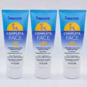 3 Coppertone Complete SPF 45 Face Sunscreen 2.5 OZ*READ DESCRIPTION*