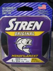 Stren Original Monofilament Fishing Line 6 LB 330 Yards Hi-VIS Gold Mono