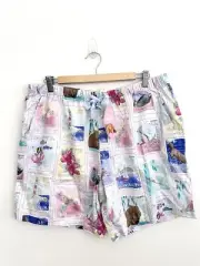 New Peter Alexander Australia Stamp Print Lounge Sleepwear Pyjama Shorts Size XL