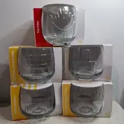 McDonalds -50 Years of Maccas Wobbling Glasses x 5 Cup Fries Sesame Fry Cleese