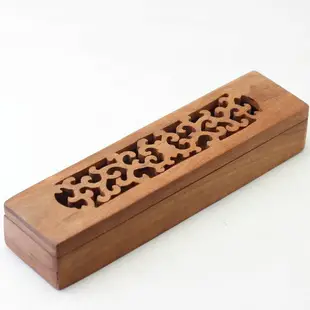 紅木筷子盒帶蓋學生環保筷盒花梨木筷子收納盒雕刻餐具盒木質筷籠