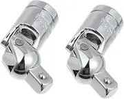 BUGUUYO Auto Repair Tools 2 Pcs 1/4 Universal Socket Wrench Joint Steering Socket Steel Construction Versatile for Different Fasteners