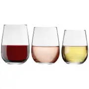Argon Tableware 18pc Corto Stemless Wine Glasses Set