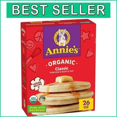 Quick & Easy 8-Pack Annie's Organic Pancake and Waffle Mix, Non-GMO Goodness