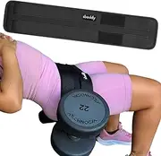 Sboddy Hip Thrust Belt For Dumbbells Heavy, Kettlebells, Plates, Hip Thrust Band for Women/Men, Double Hook & Loop Booty Builder, Glute Workout Equipment for All Shapes, Use at Home/Gym