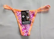 Bonds Ladies WREJ F4L Hot Tropic Print Icons Mini Gee G String Brief Size 10