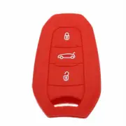 Red FOB SMART KEY SILICONE COVER CASE Bag Fit For Citroen C3-XR