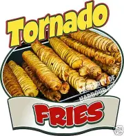 Tornado Fries Decal 14" Potato Chips Concession Restaurant Food Truck Sticker