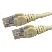 Dynamix Cat6 UTP Patch Lead - 30m - Beige T568A Specification - 250MHz - 24AWG - Slimline Snagless Moulding - Unshielded Gold Plate Connector [PL-C6A-30]
