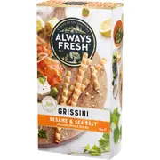 Always Fresh Grissini Sesame & Sea Salt 125g