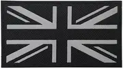 [YOYUMI] Tactical Morale Patches Ir Reflective Fabric British Flag Armband Hook and Loop Morale Patch Identification Mark