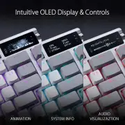 ASUS ROG Azoth 75% Wireless Custom Gaming Keyboard (White) (ROG NX Switch)