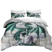 Tempest Clouds Cliffs Dragons Quilt Cover