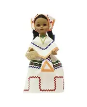 Muñeca San Luis Potosí Hecha A Mano Pieza De Colección De 34cm