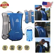 5L Hydration Backpack Running Vest with Multi-Pocket Design & Water Bladder